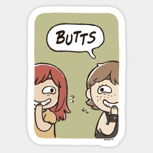 Mature adult friends Sticker